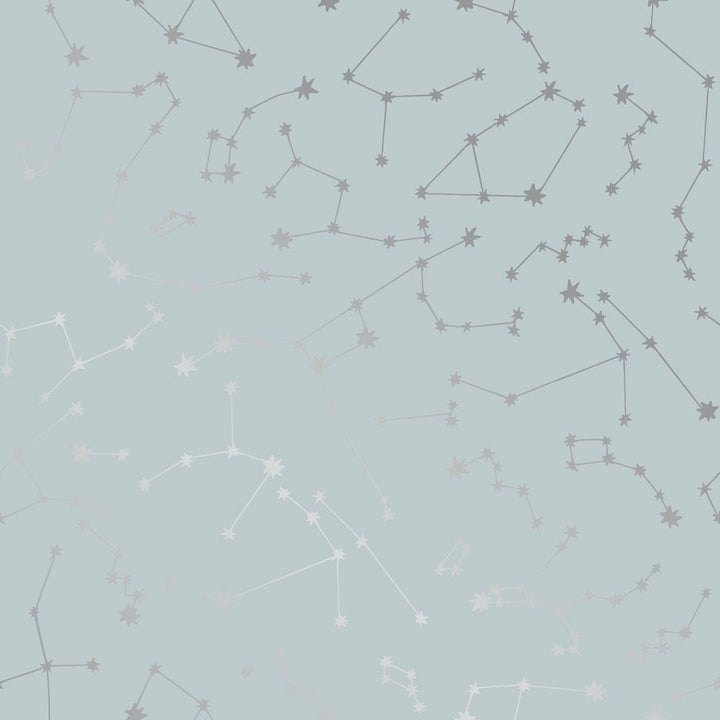 Constellations Powder Peel and Stick Wallpaper - Powder Blue