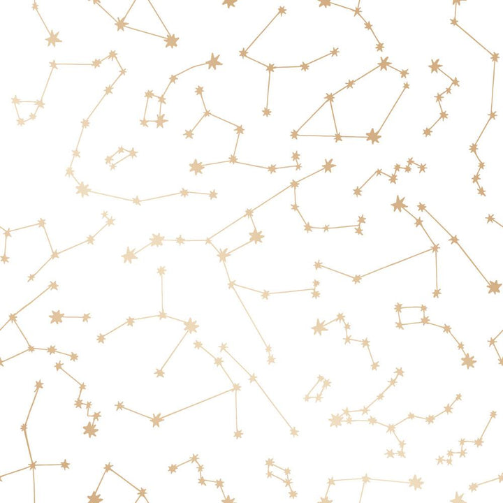 Constellations Frost Peel and Stick Wallpaper - Classic White