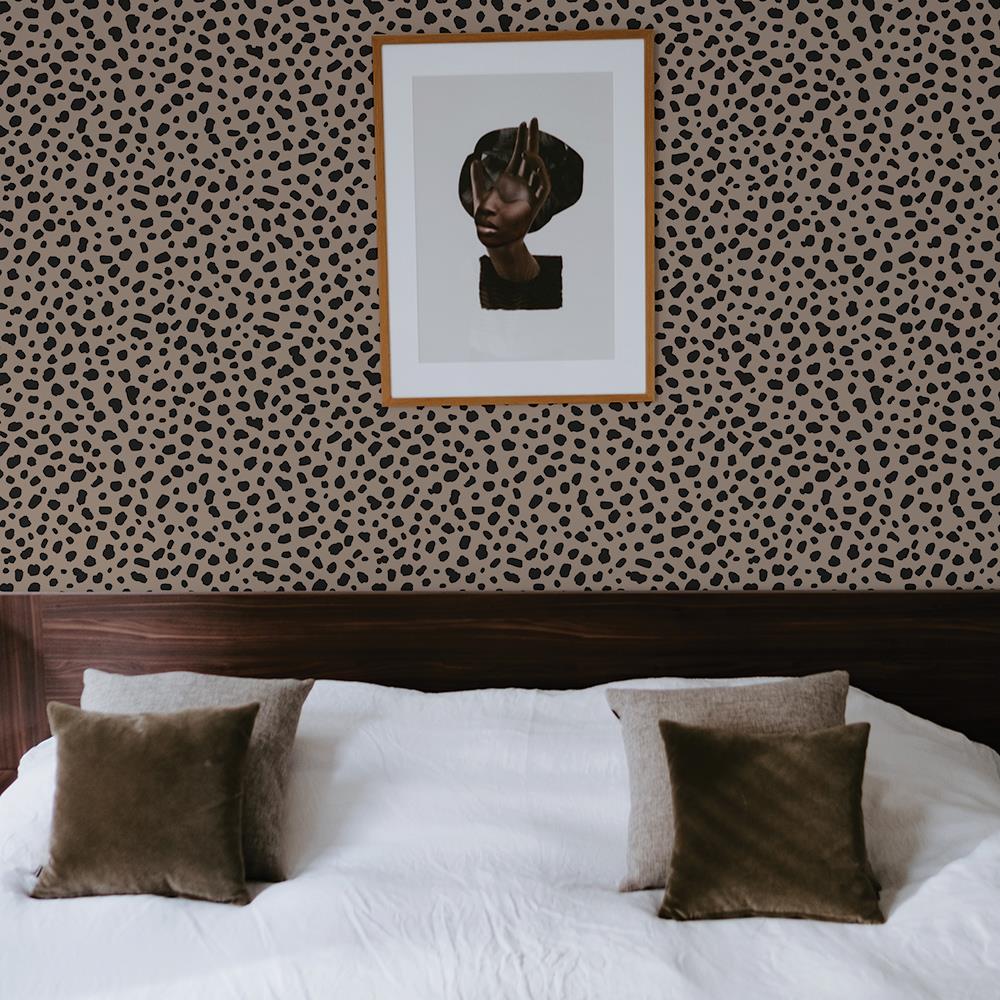 Scout Happy Leopard Peel and Stick Wallpaper - Brown