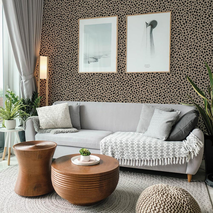 Scout Happy Leopard Peel and Stick Wallpaper - Brown