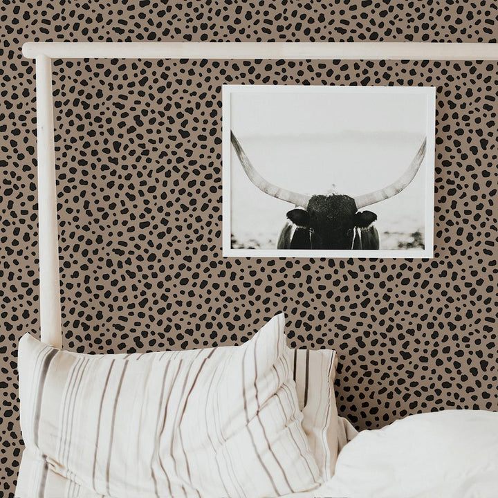 Scout Happy Leopard Peel and Stick Wallpaper - Brown