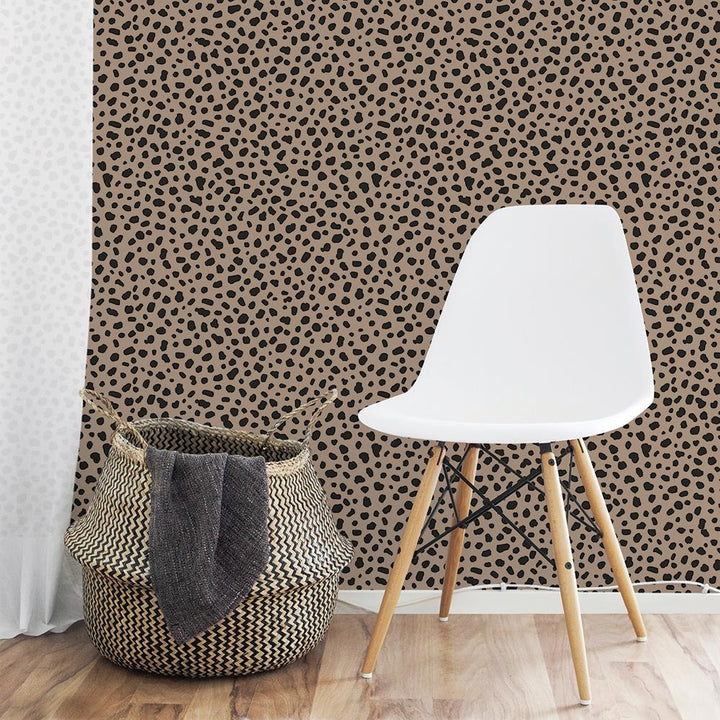 Scout Happy Leopard Peel and Stick Wallpaper - Brown
