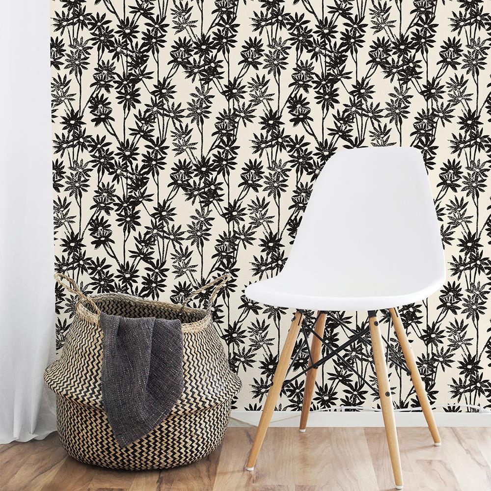 Daisy Bloom Peel and Stick Wallpaper - White