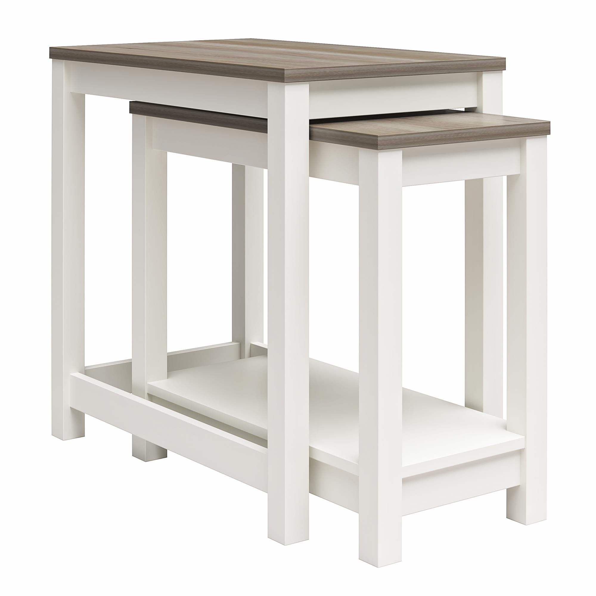 Chapel Hill Rustic Farmhouse Nesting Table 2 Piece Set RealRooms