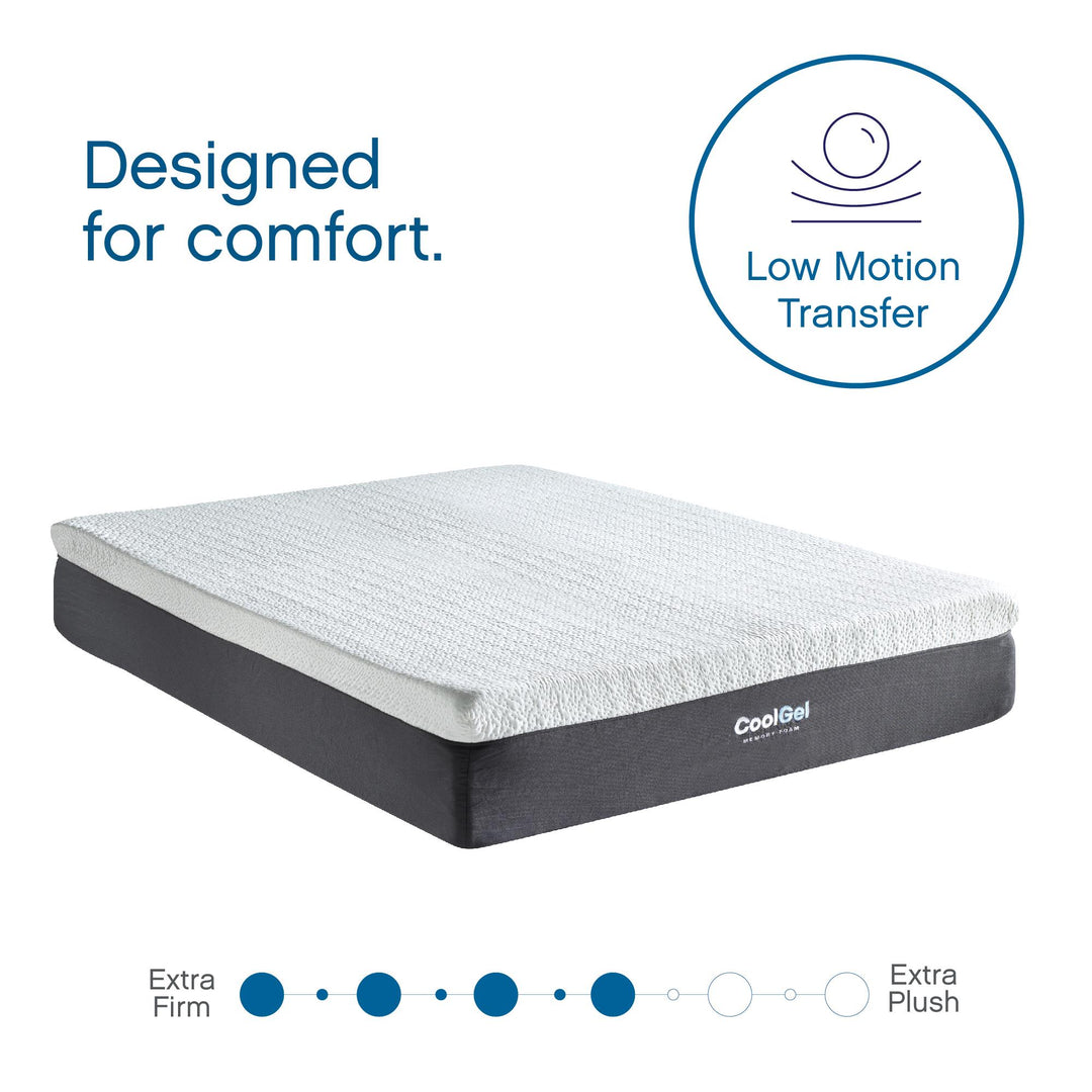 12 Inch Cool Gel Memory Foam Mattress with CertiPUR US Certification - N/A - Twin