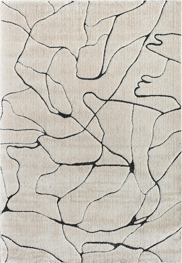 Modern rug with a twist of traditional design -  Tan  -  5'0"x7'0"
