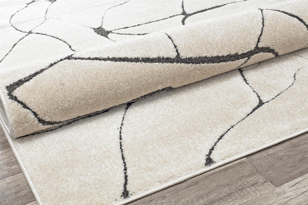 Marble design rug in tan shade -  Tan  -  5'0"x7'0"