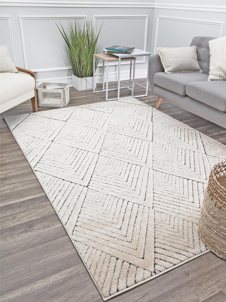 Contemporary tan rug for modern spaces -  Tan  -  8'0"x10'0"