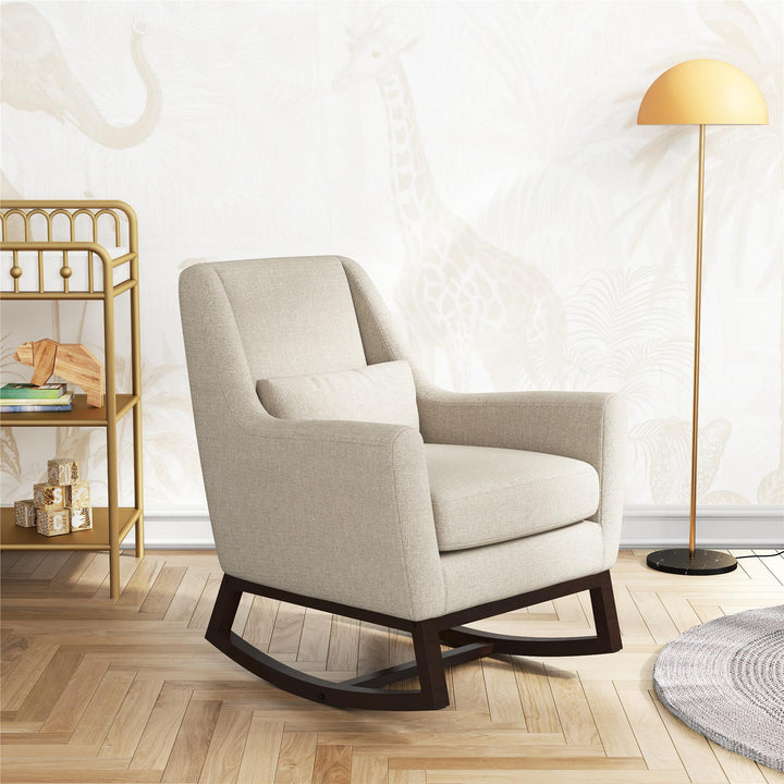 Sophie Mid-Century Rocker - Ivory