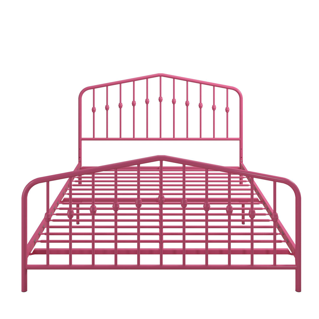 Bushwick Metal Platform Bed - Hot Pink - Queen