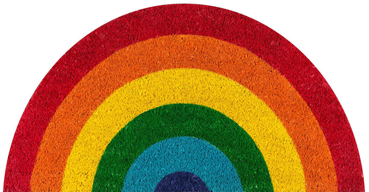 Aloha Rainbow Graphic Door Mat - Assorted Colors - 1'4"x2'6"