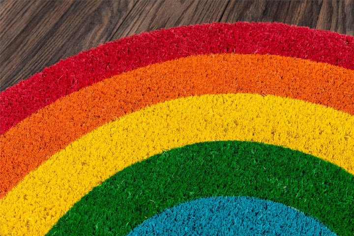 Aloha Rainbow Graphic Door Mat - Assorted Colors - 1'4"x2'6"