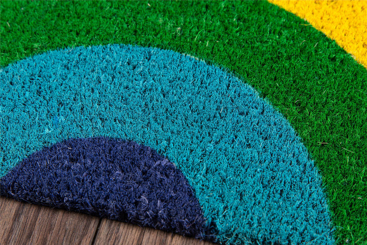 Aloha Rainbow Graphic Door Mat - Assorted Colors - 1'4"x2'6"