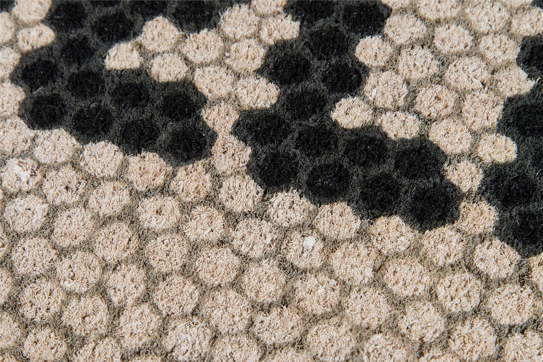 Aloha Hello Hex Tile Text Graphic Door Mat - Ivory - 1'6"x2'6"