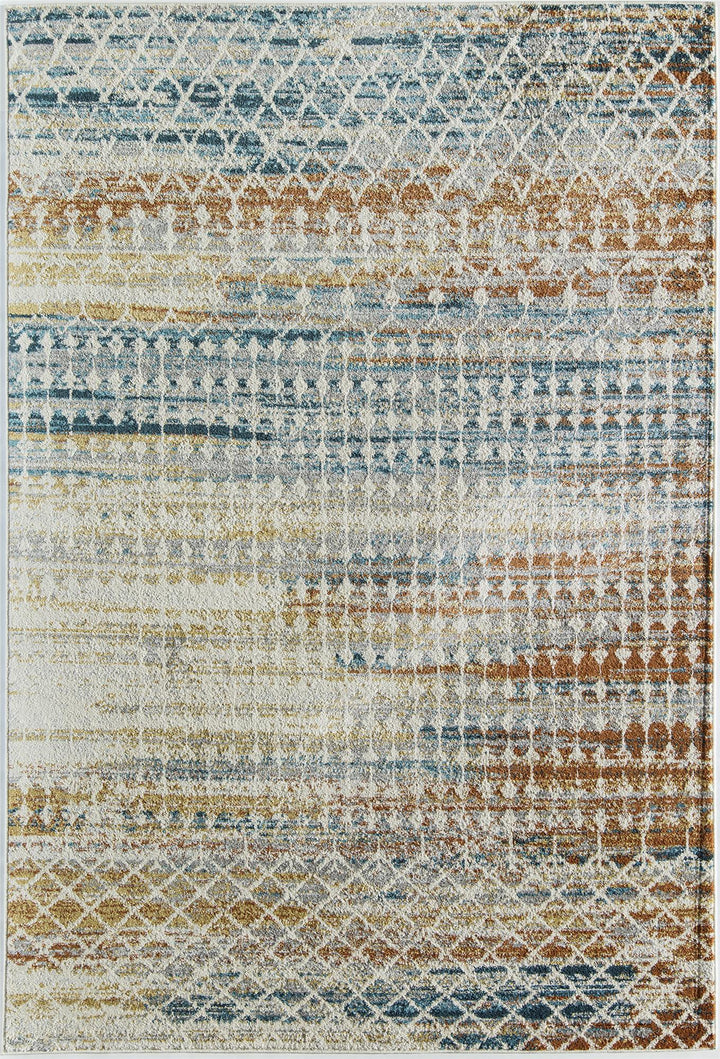 Tribal meets vintage in ivory rug -  Ivory  -  5'0"x7'0"