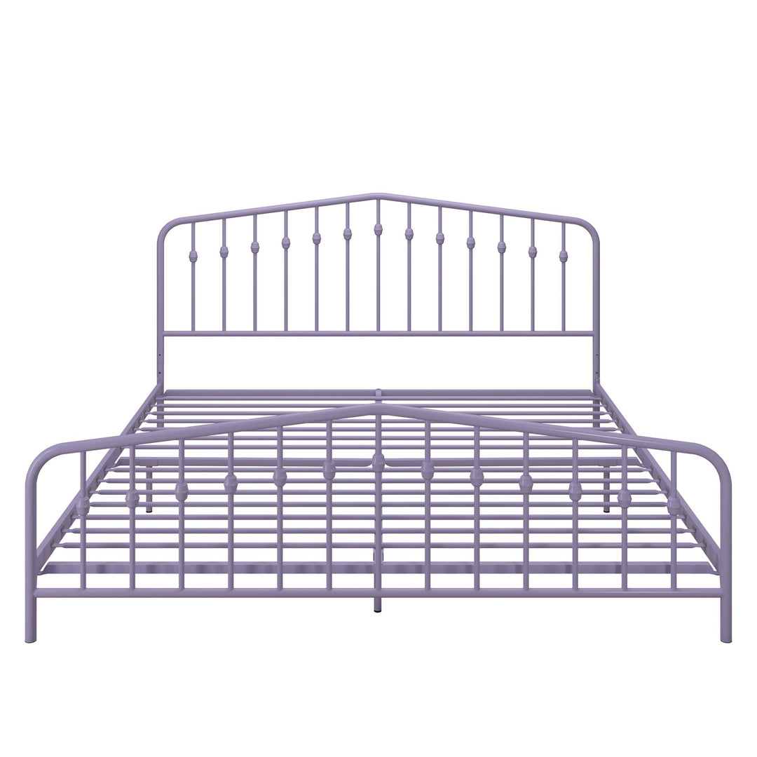 Bushwick Metal Platform Bed - Lavender - King