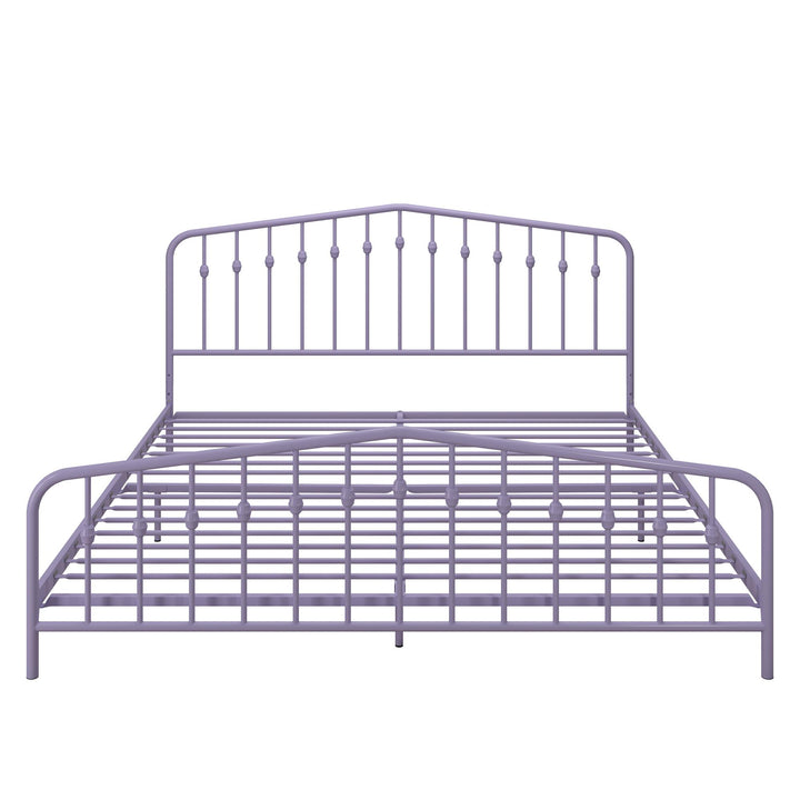 Bushwick Metal Platform Bed - Lavender - King