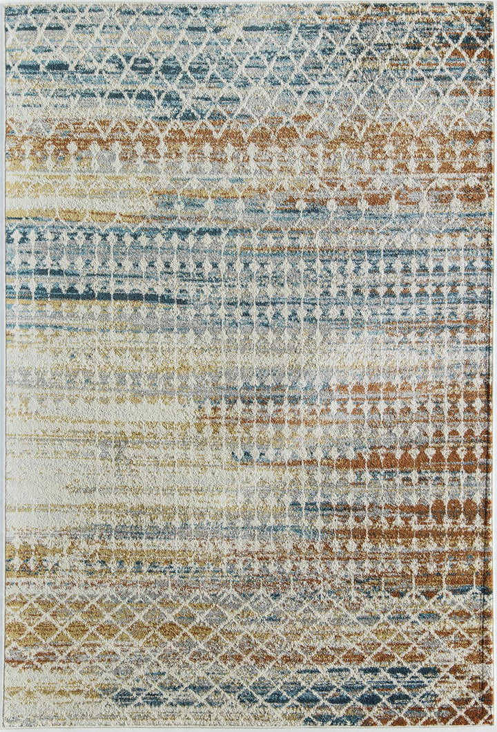 Amelie Tribal Harvest abstract vintage ivory Area Rug  -  Ivory  -  8'0"x10'0"