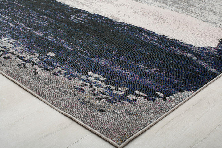 Melyna rug with sleek silver patterns -  Silver  -  8'0"x10'0"