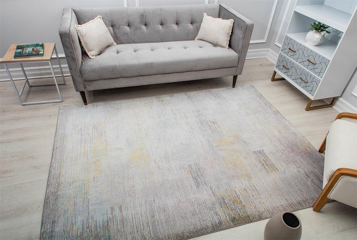Soft pewter rug for modern homes -  Pewter  -  8'0"x10'0"