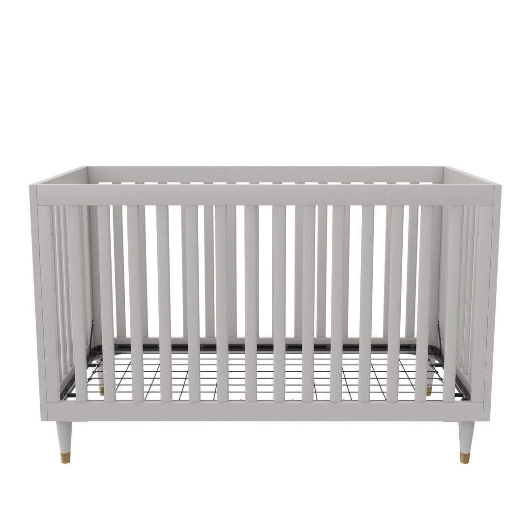 Rowan Valley Flint 3 in 1 Crib with Adjustable Heights - Sharkey Grey