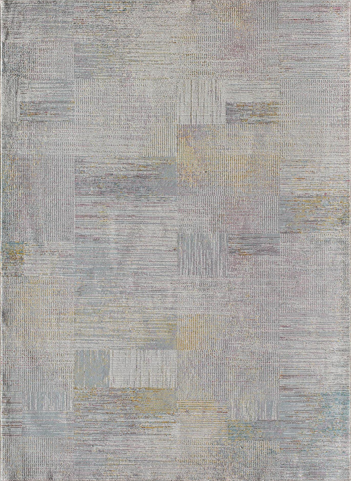 Melyna Revere Pewter Contemporary Abstract  Area Rug  -  Pewter  -  5'0"x7'0"