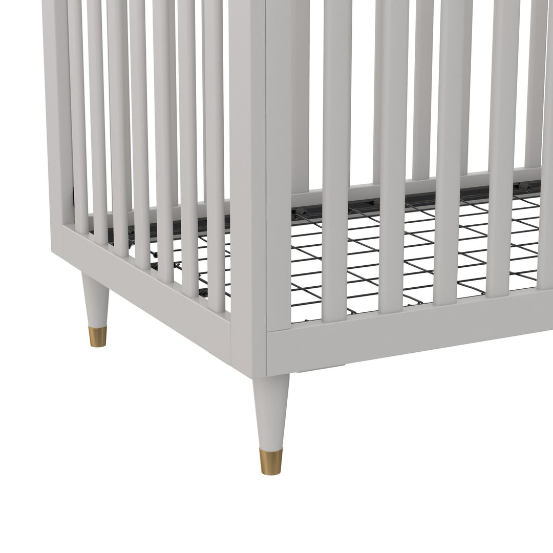 Rowan Valley Flint 3 in 1 Crib with Adjustable Heights - Sharkey Grey