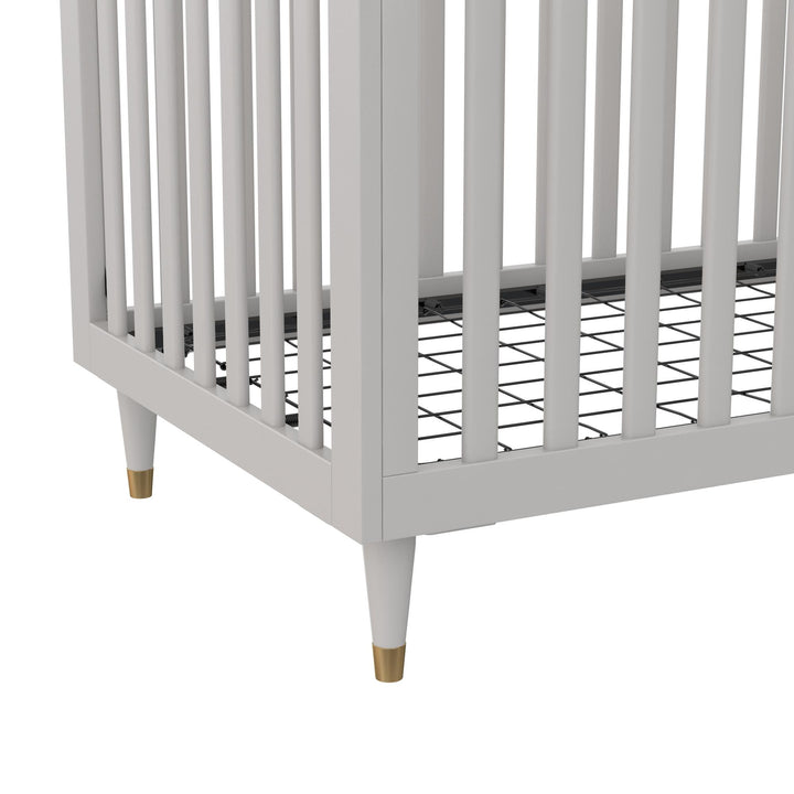 Rowan Valley Flint 3 in 1 Crib with Adjustable Heights - Sharkey Grey