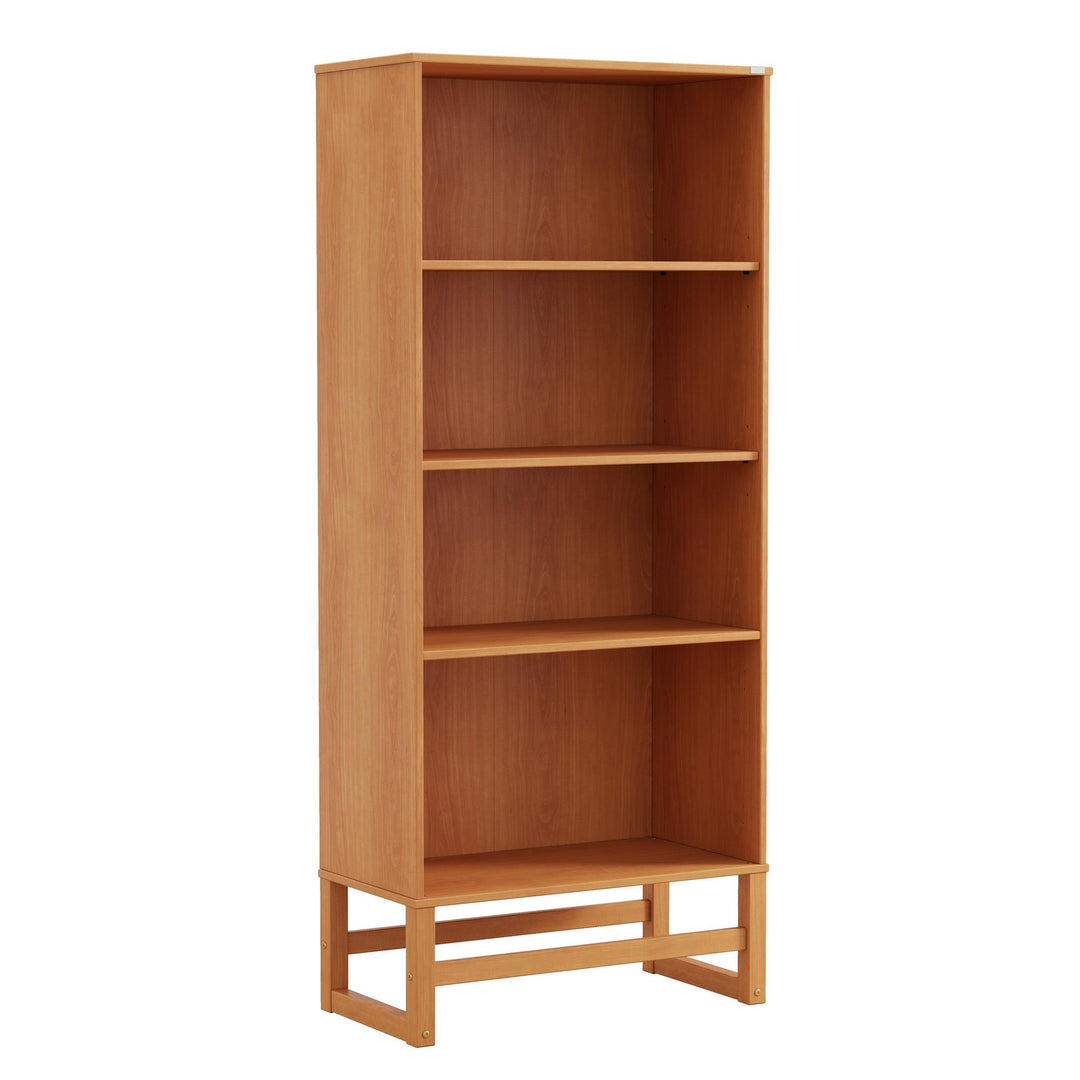 Talo 4 Shelf Bookcase with Open Storage - Natural