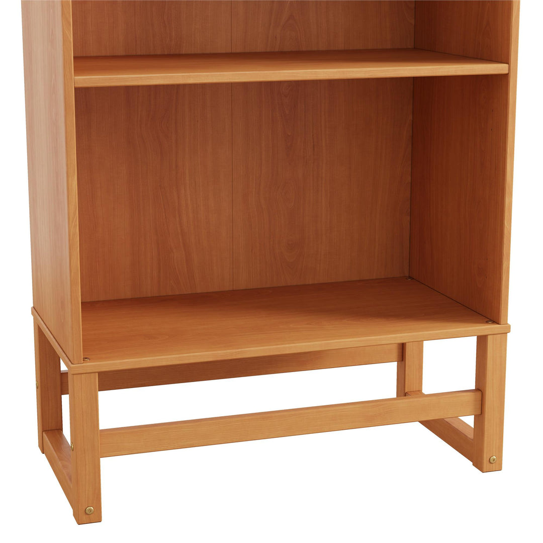 Talo 4 Shelf Bookcase with Open Storage - Natural