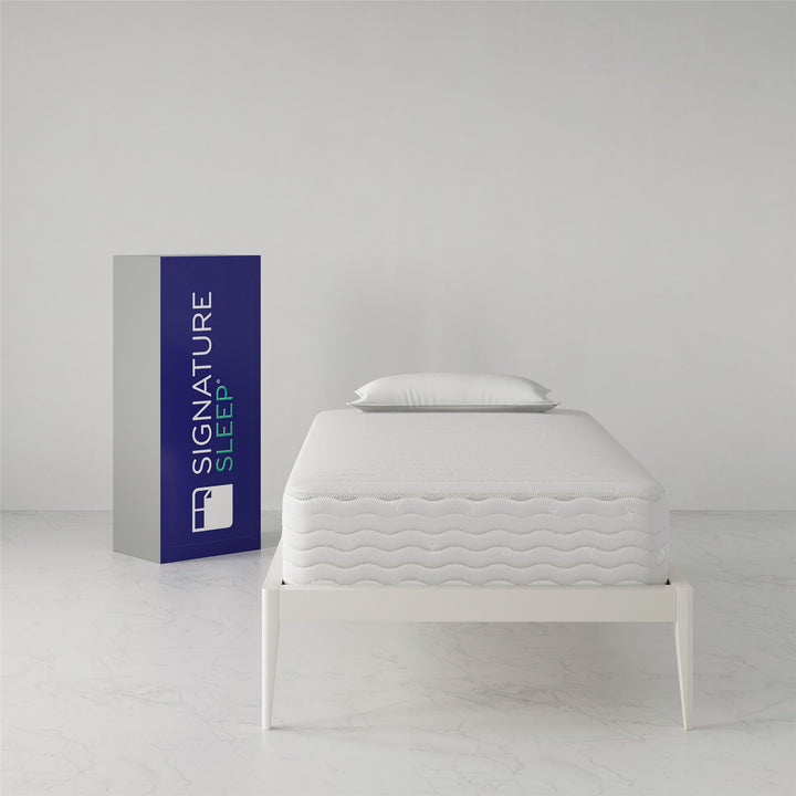 Signature Sleep Contour Plus 10" Reversible Mattress, Twin - White - Twin
