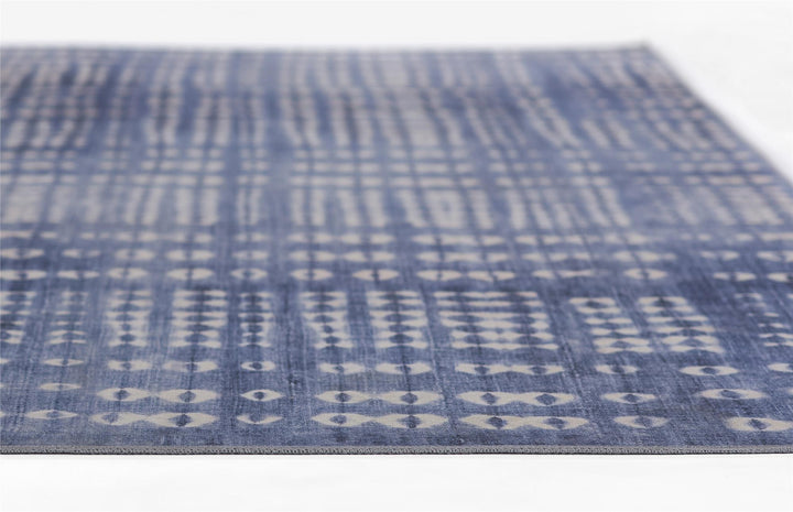 Bolt Cloud Blue Striped Pattern Rug - Blue - 7'6"x9'6"