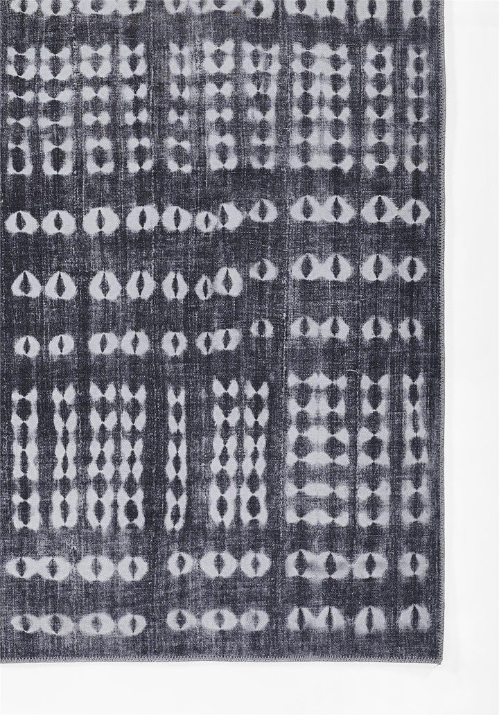 Bolt Cloud Charcoal Striped pattern Rug - Charcoal - 2'x3'