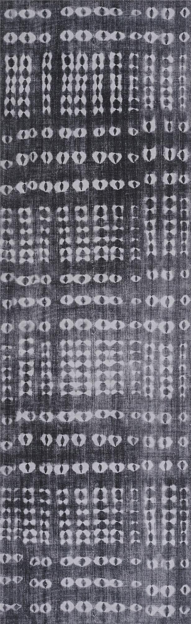 Bolt Cloud Charcoal Striped pattern Rug - Charcoal - 2'3"x7'6"