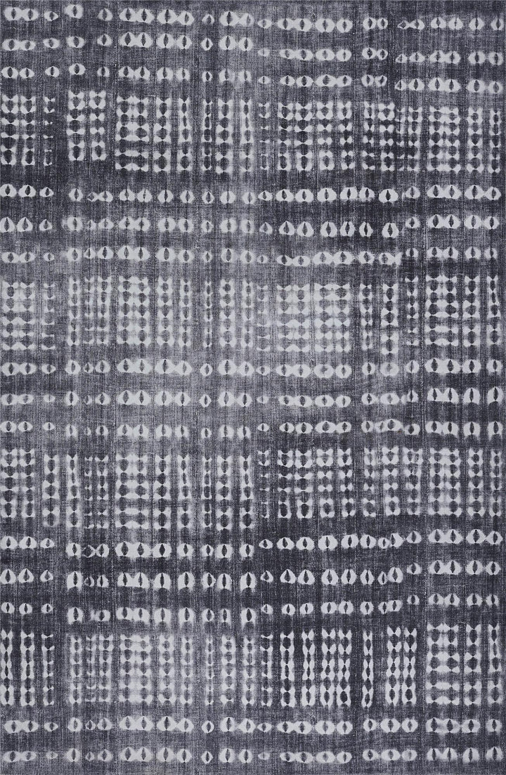 Bolt Cloud Charcoal Striped pattern Rug - Charcoal - 7'6"x9'6"