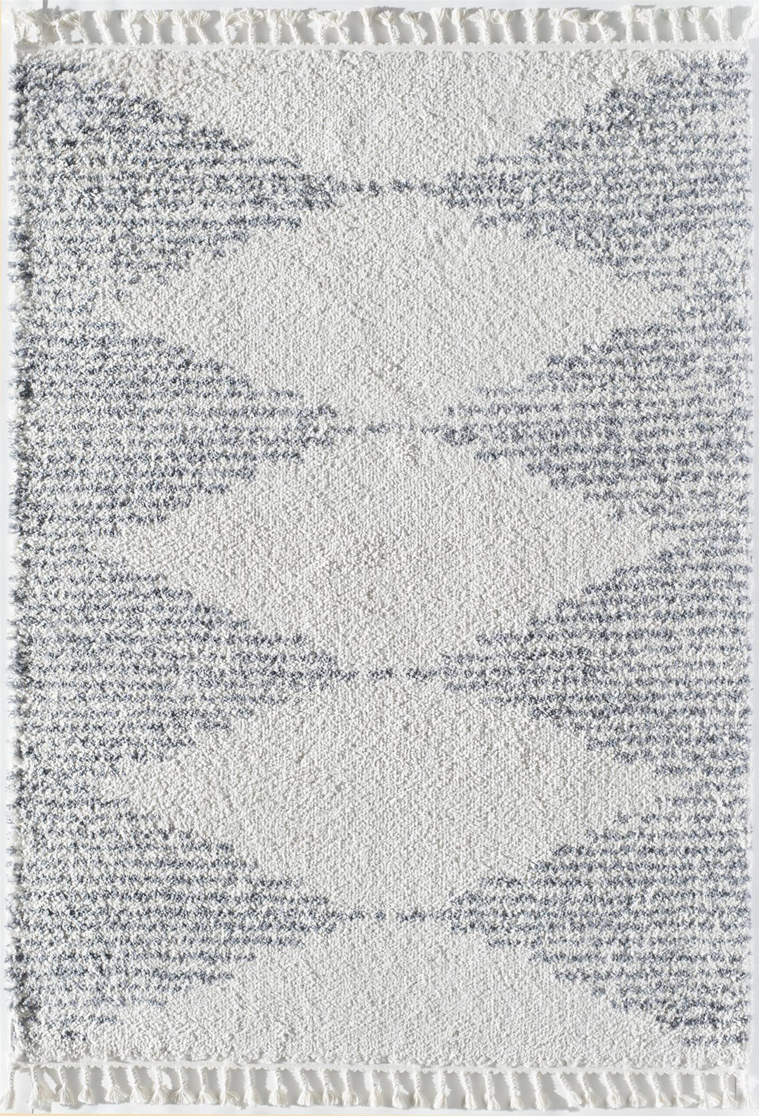 Traditional white Moroccan carpet for living rooms -  White  -  8'0"x10'0"