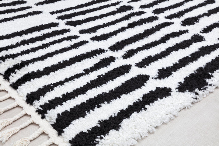Chic and stylish white rug design -  White  -  8'0"x10'0"