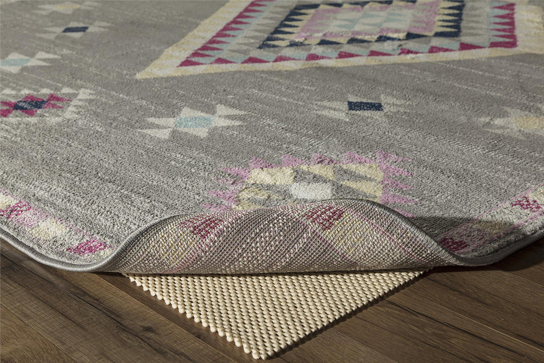 Moroccan patterns in gray shades -  Dark Gray  -  5'3"x7'0"