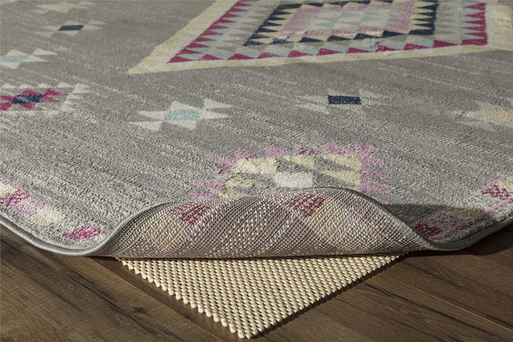 Moroccan patterns in gray shades -  Dark Gray  -  5'3"x7'0"