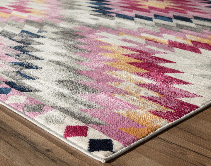 Rose-colored tribal rugs for homes -  Rose  -  8'0"x10'0"
