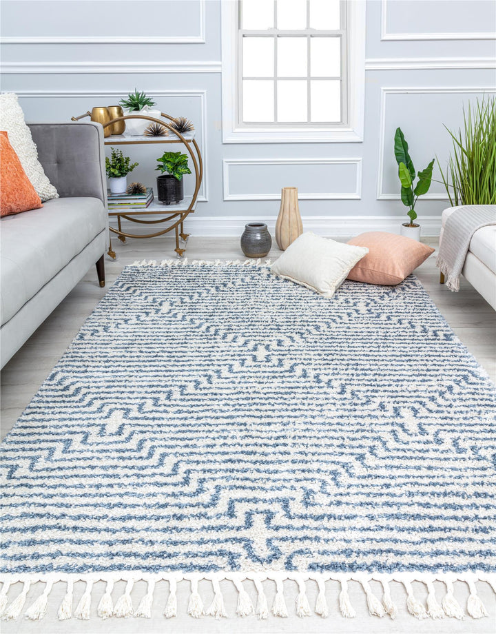 Contemporary white rug by Slowburn -  White  -  8'0"x10'0"