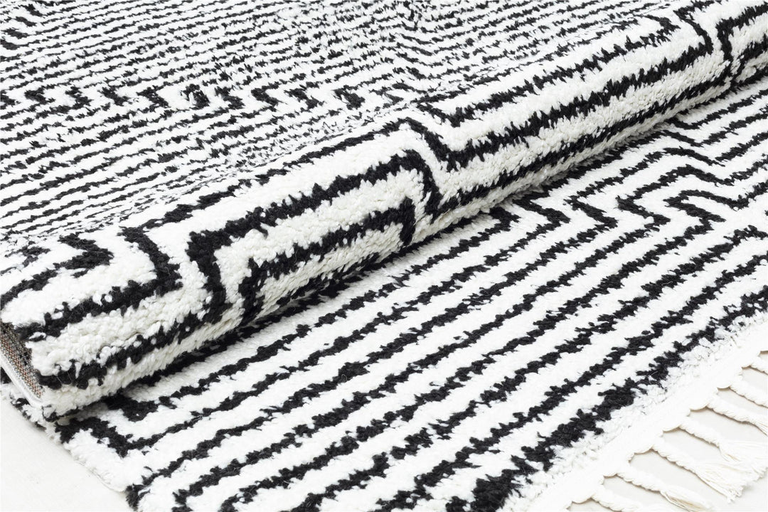 Stylish Night Odyssey rug designs -  White  -  5'0"x7'0"