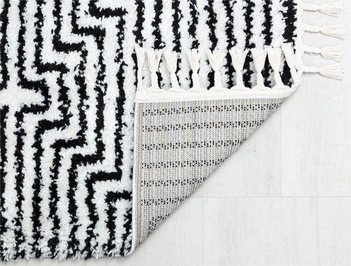 Night Odyssey rug for modern living spaces -  White  -  5'0"x7'0"