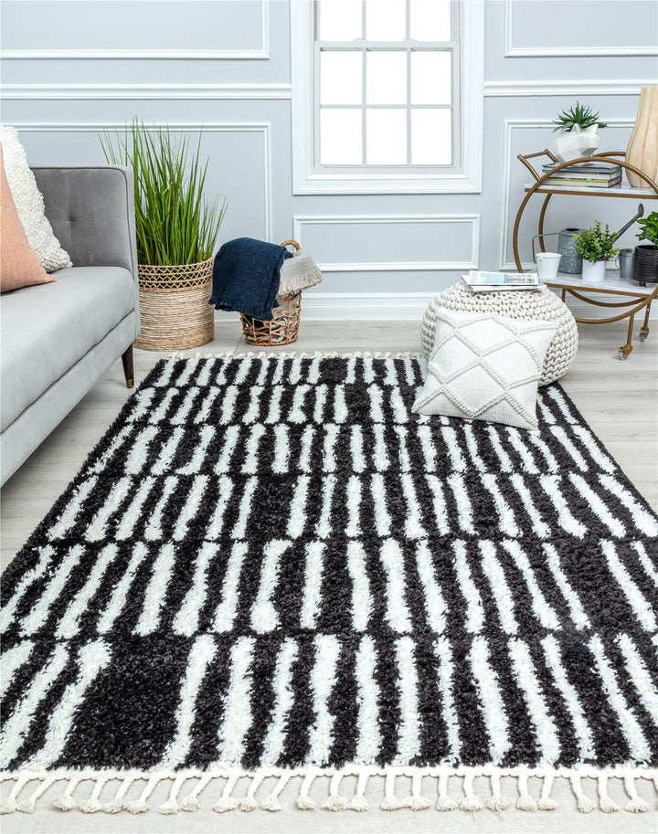 Stormy nights inspired area rugs -  Black  -  8'0"x10'0"