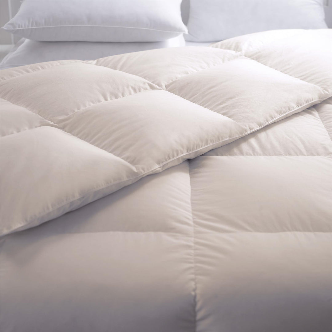 Honest brand unbleached cotton pillow design -  White  -  King
