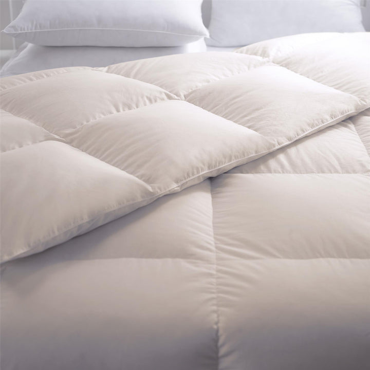 Honest brand unbleached cotton pillow design -  White  -  King