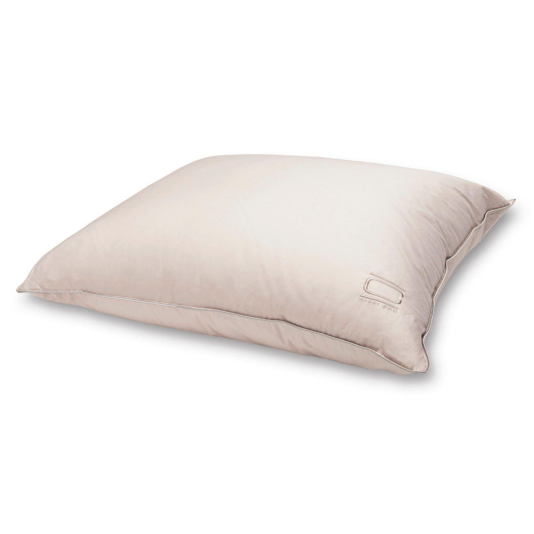 White Down Soft Clay Hypoallergenic Pillow  -  Beige  -  Standard
