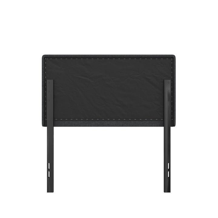 Tyler Linen Upholstered Square Tufted Headboard with Adjustable Height - Gray - Twin