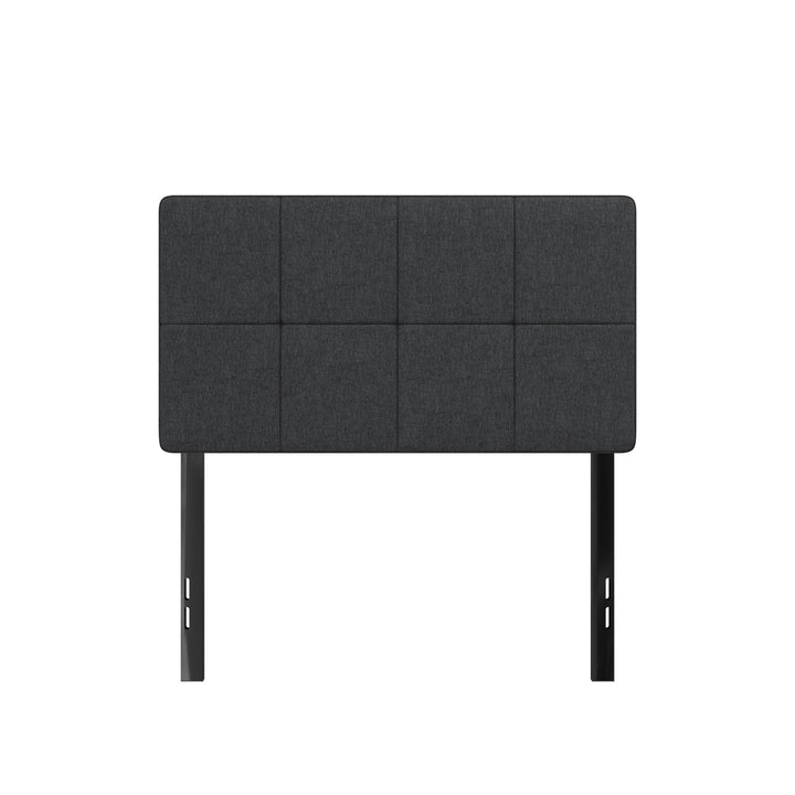 Tyler Linen Upholstered Square Tufted Headboard with Adjustable Height - Blue - Full/Queen