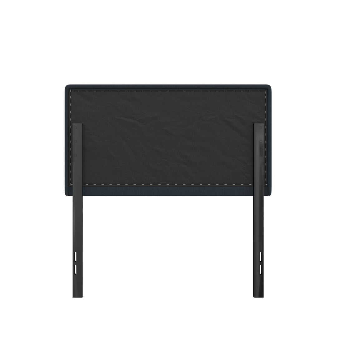 Tyler Linen Upholstered Square Tufted Headboard with Adjustable Height - Blue - Twin